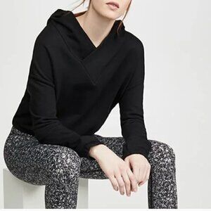 ALALA Off Duty Cropped Hoodie Black Pullover Style Women’s Size X Small